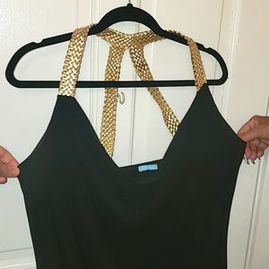 Black and gold shirt